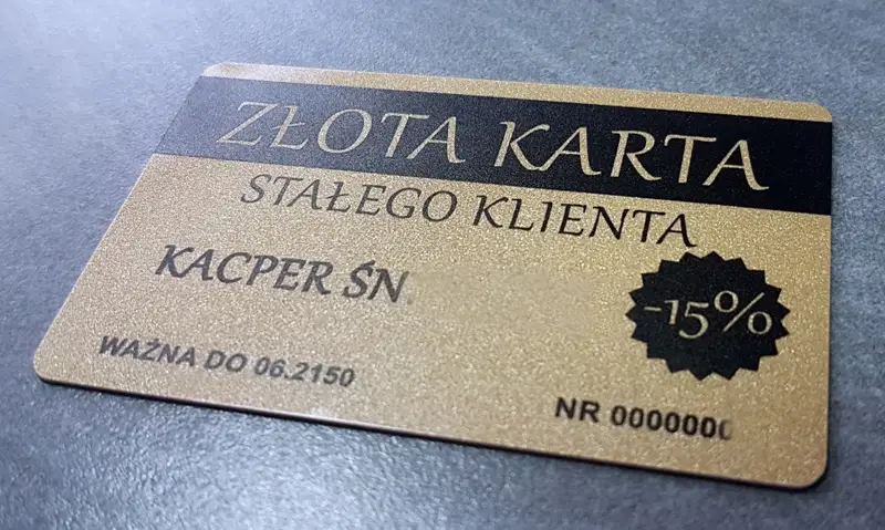 Karta Złota PCW